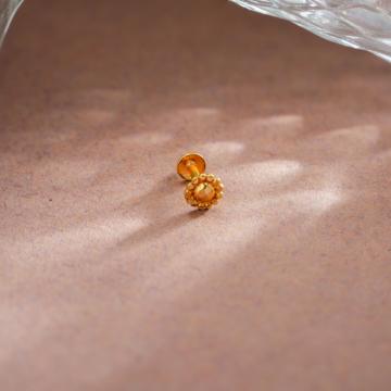 Charming Dainty Floral Gold Nosepin