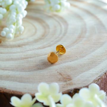 Elegant Round Gold Nosepin