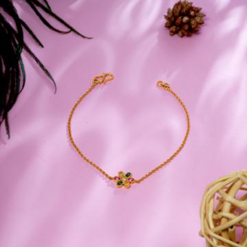 Dazzling Floral Gold Bracelet