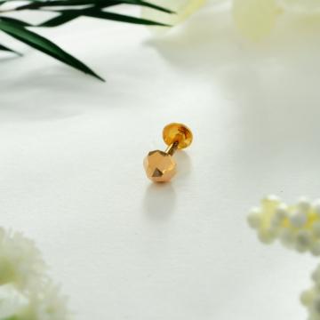 Pretty Bead Gold Nosepin