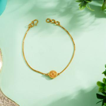 Intricate Concentric Circle Gold Bracelet