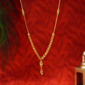 Cylindrical Harmony Gold Hanging Necklace