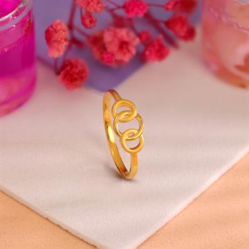 Perfect Triple Circle Gold Ring