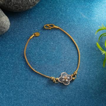 Dazzling Flower Gold Bracelet