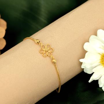 Floral Grace Gold Bracelet