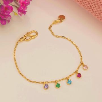 Radiant Spectrum Gold Bracelet
