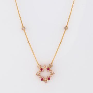 Red Drop Harmony Gold Necklace
