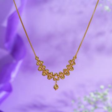 Majestic Bead Center Gold Necklace