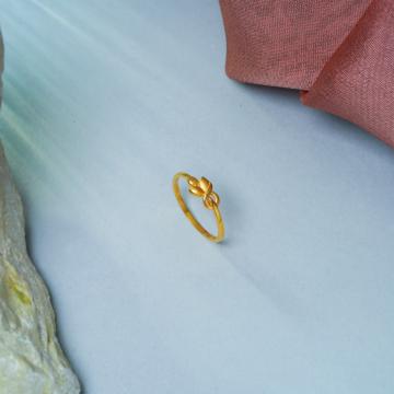 Graceful Pretty Floral Gold Rings
