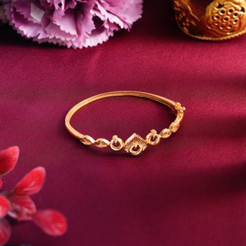 Wondrous Peacock Gold Bracelet