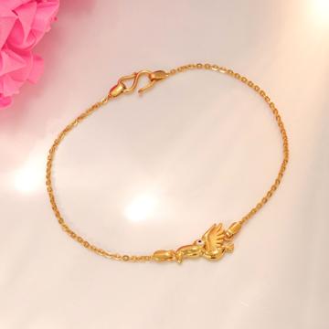 Radiant Tropical Bird Gold Bracelet