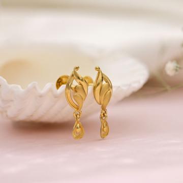 Chic Layered Drop Gold Earrings