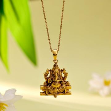 Eternal Blessings Gold Ganesha Pendant