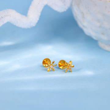 Botanical Blossom Gold Earrings