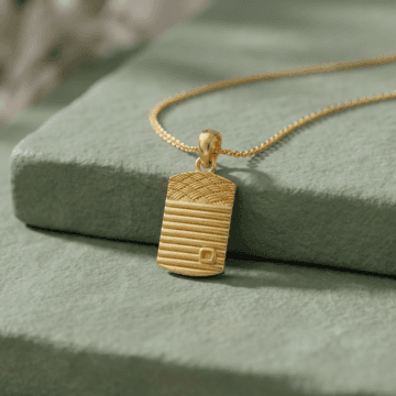 Contemporary Gold Geometric Pendant