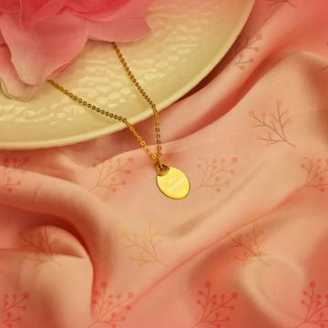 Smitten by Love Engraveable Gold Pendant