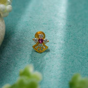 Glinting Floral Gold Nosepin