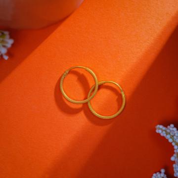 Textured Gold Hoop Earrings