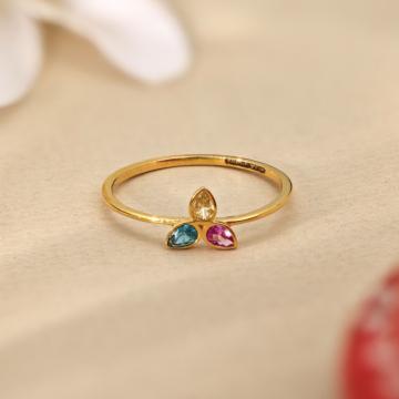 Tri-Color Blossom Gold Ring