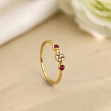 Sparkling Bloom Gold Ring