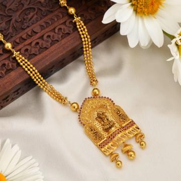 Radiant Lakshmi Gold Necklace