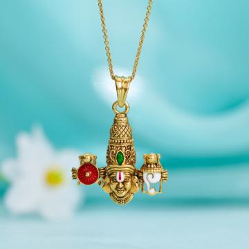 Divine Venkatesa Gold Pendant