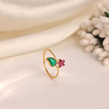 Paisley Blossom Gold Ring