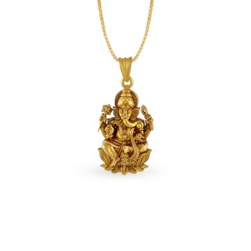 Divine Gold Vinayagar Pendant