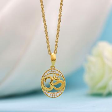 Eternal Harmony Om Gold Pendant