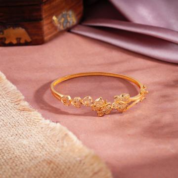 Sparkling Twin Butterfly Gold Bracelet