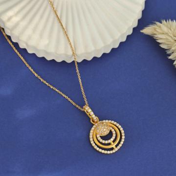 Radiant Layered Gold Pendant