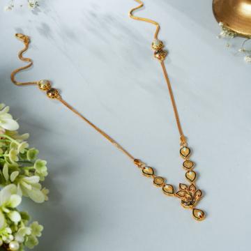 Majestic Royal Peacock Gold Necklace