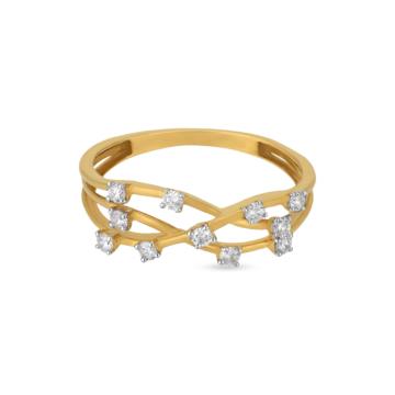 Aristic Triple Layer Diamond Ring