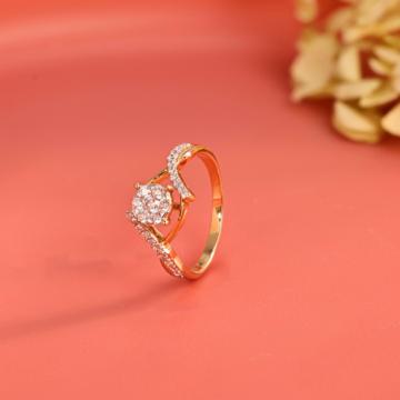 Twinkling Orbit Charm Diamond Ring