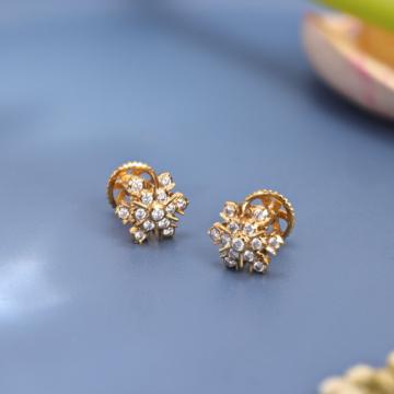 Iridescent Botanical Sparkle Diamond Earrings