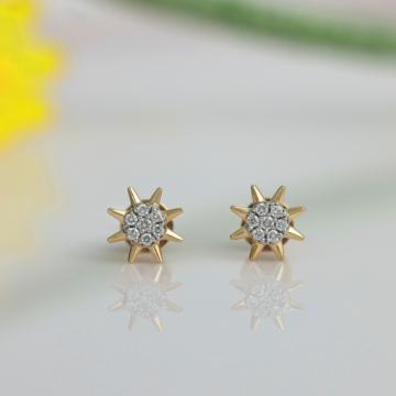 Prismatic Sunburst Diamond Earrings