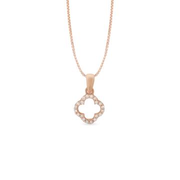Radiant Quatrefoil Diamond Pendant