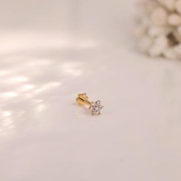 Sophisticated Floral Diamond Nosepin