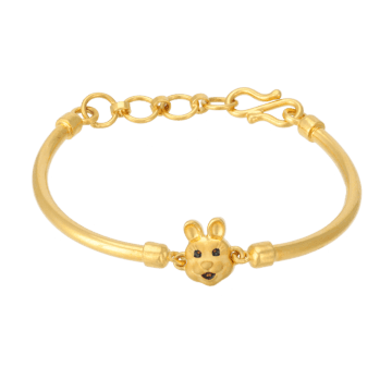 Kids Enchanting Rabbit Gold Bracelets