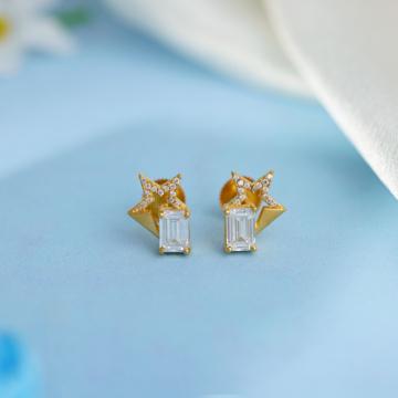 Sculpted Starbursts Gold Earrings