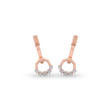 Striking Fancy Hoop Diamond Earrings-736A001746-1-EF IF VVS-18kt Yellow Gold-