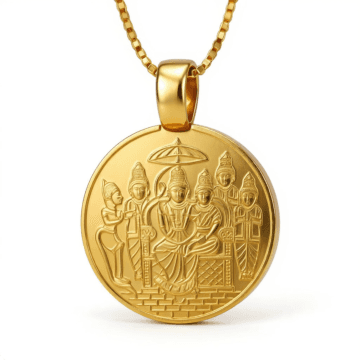 22KT Ram Parivar Gold Kadhu Kasu | Gold Pendant