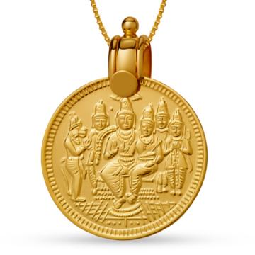 22KT Ram Parivar Gold Kadhu Kasu | Gold Pendant