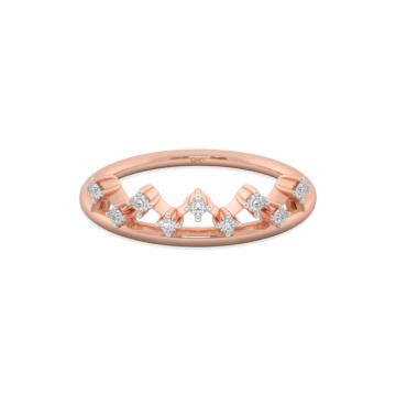 Modern Crown Diamond Ring-736A001635-1-EF IF VVS-18kt Yellow Gold-7