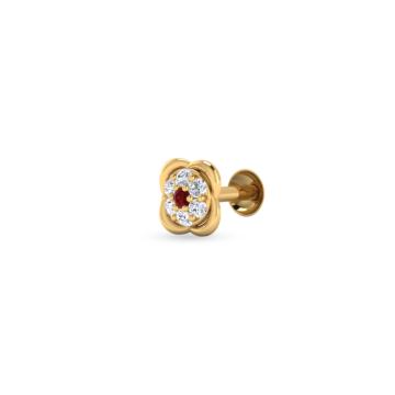 Glorious Floral Gold Nosepin