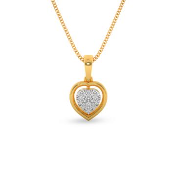 Symbol Of Love Diamond Pendant-736A001612-1-EF IF VVS-18kt Yellow Gold-