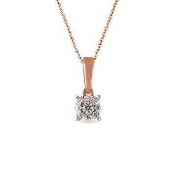 Glorious Circle Pattern Diamond Pendant-736A000857-1-EF IF VVS-18kt Yellow Gold-