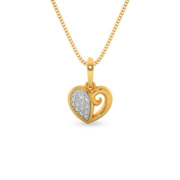 Forever Mine Diamond Pendant-EF IF VVS-18kt Rose Gold-