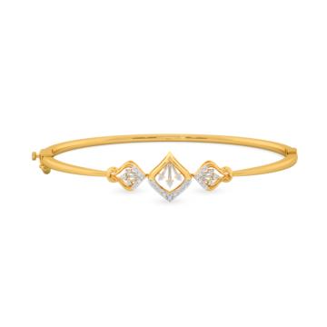 Opulent Tri Dew Drop Diamond Bracelet-736A000986-1-EF IF VVS-18kt Yellow Gold-45mm * 55mm-