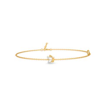 Glamorous Butterfly Diamond Bracelet-736A002015-1-EF IF VVS-18kt Yellow Gold-6.5-